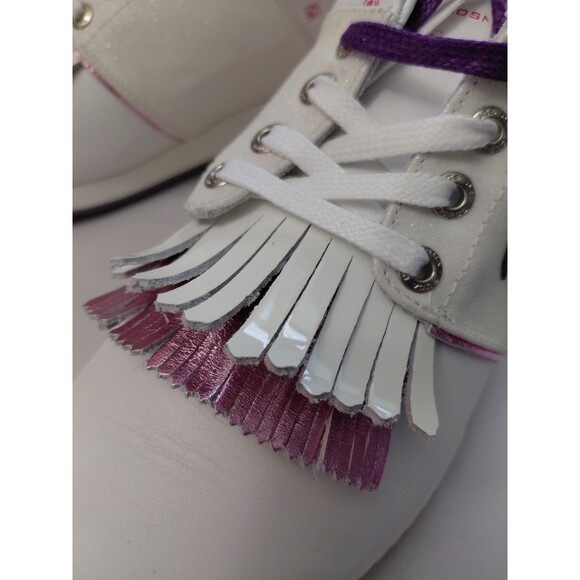 DUCA DEL COSMA Golf Shoes Women Size 9 Pink/Purple/Glitter - Picture 7 of 12